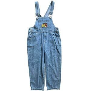 VTG 90s Y2K Collegiate License Product Denim Bib Overalls Carpenter Size 6 Boys